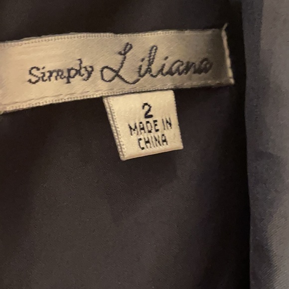 Navy blue dress by Simply Liliana SZ 2 - Picture 6 of 7